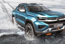 下一个大众Amarok bakkie在新的素描中取笑