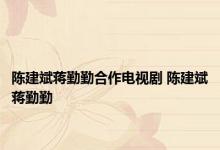 陈建斌蒋勤勤合作电视剧 陈建斌蒋勤勤 