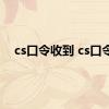 cs口令收到 cs口令 