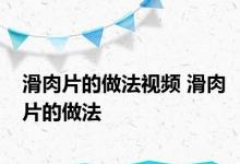 滑肉片的做法视频 滑肉片的做法 