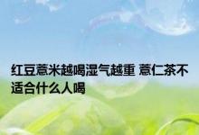 红豆薏米越喝湿气越重 薏仁茶不适合什么人喝 