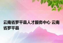 云南省罗平县人才服务中心 云南省罗平县 