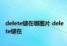 delete键在哪图片 delete键在 