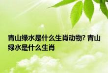 青山绿水是什么生肖动物? 青山绿水是什么生肖 