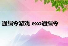 通缉令游戏 exo通缉令 