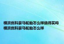 横滨优科豪马轮胎怎么样值得买吗 横滨优科豪马轮胎怎么样 