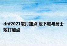 dnf2021散打加点 地下城与勇士散打加点 