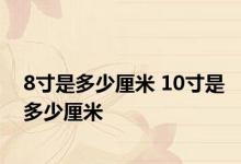 8寸是多少厘米 10寸是多少厘米 