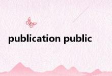 publication public 